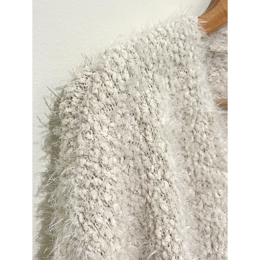 Laundry by Shelli Segal Cardigan Sweater, Size Small Cream Soft Cozy Classic - Picture 4 of 9